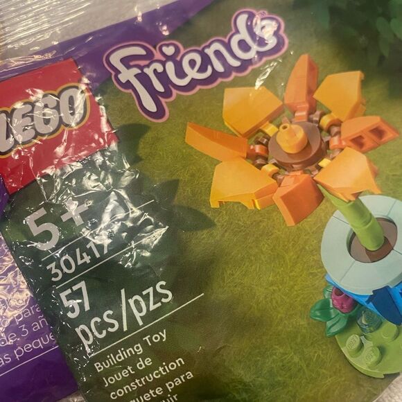Lego 30417 flower 2 poly bags friends series constructed flower not included - Picture 8 of 10